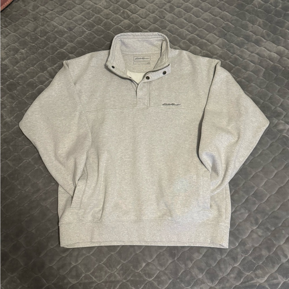 Eddie Bauer Men’s 1/4 Zip Pullover Sz L NWOT